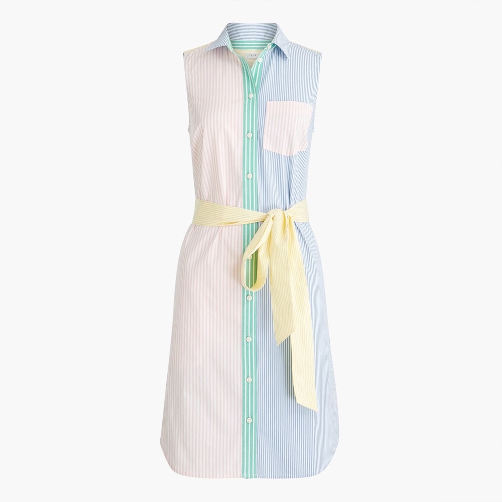 J. Crew Multi Tie-Waist Shirt Dress